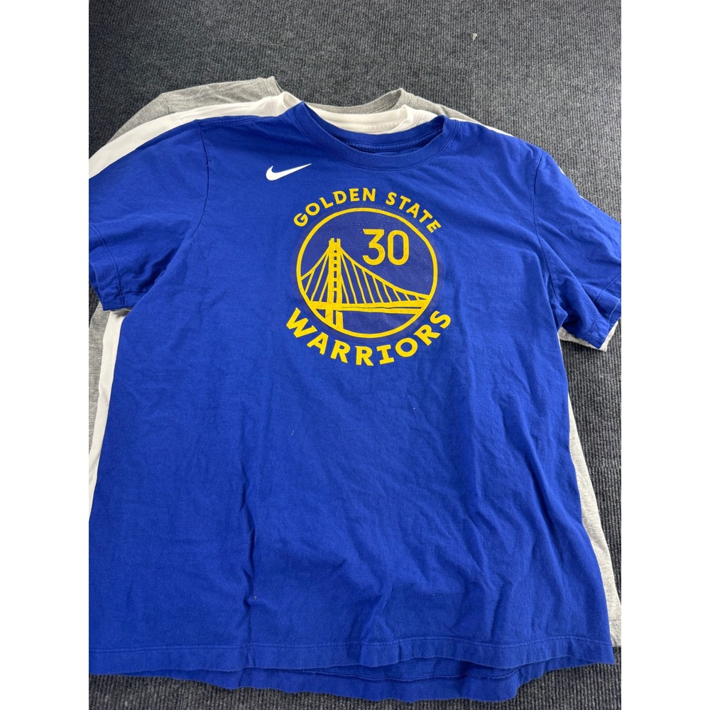 Nike Mens T-Shirt Lot of 4 XL Dri-FIT NBA Curry Mascot Sportswear Grey Blue - Picture 8 of 10